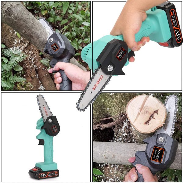 Mini wireless chainsaw – Mini bežična pila slider