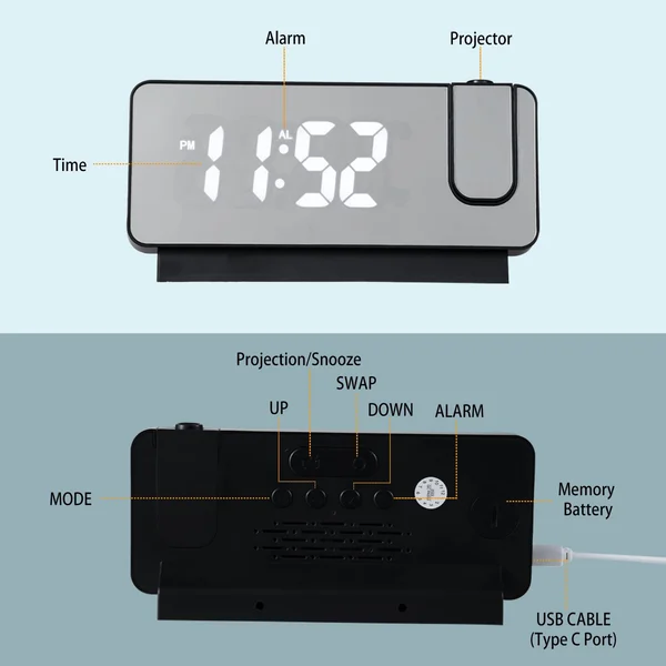 Pametni digitalni projekcijski sat – CLOCK slider