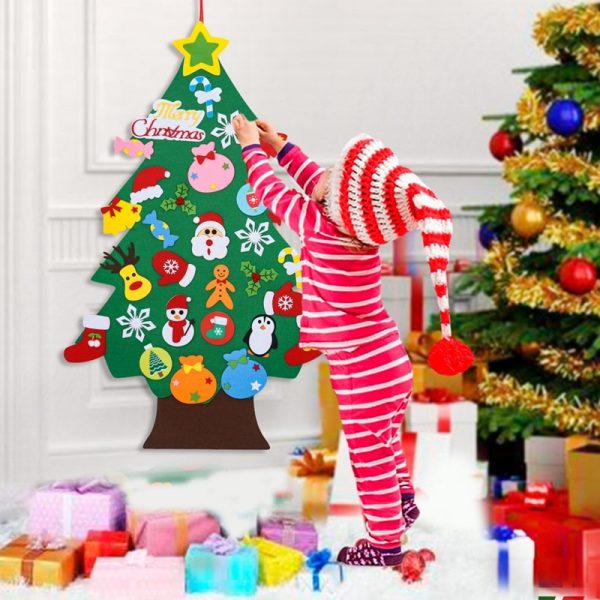 FELT CHRISTMAS TREE – Božićno drvce od filca i rezervni ukrasi 03